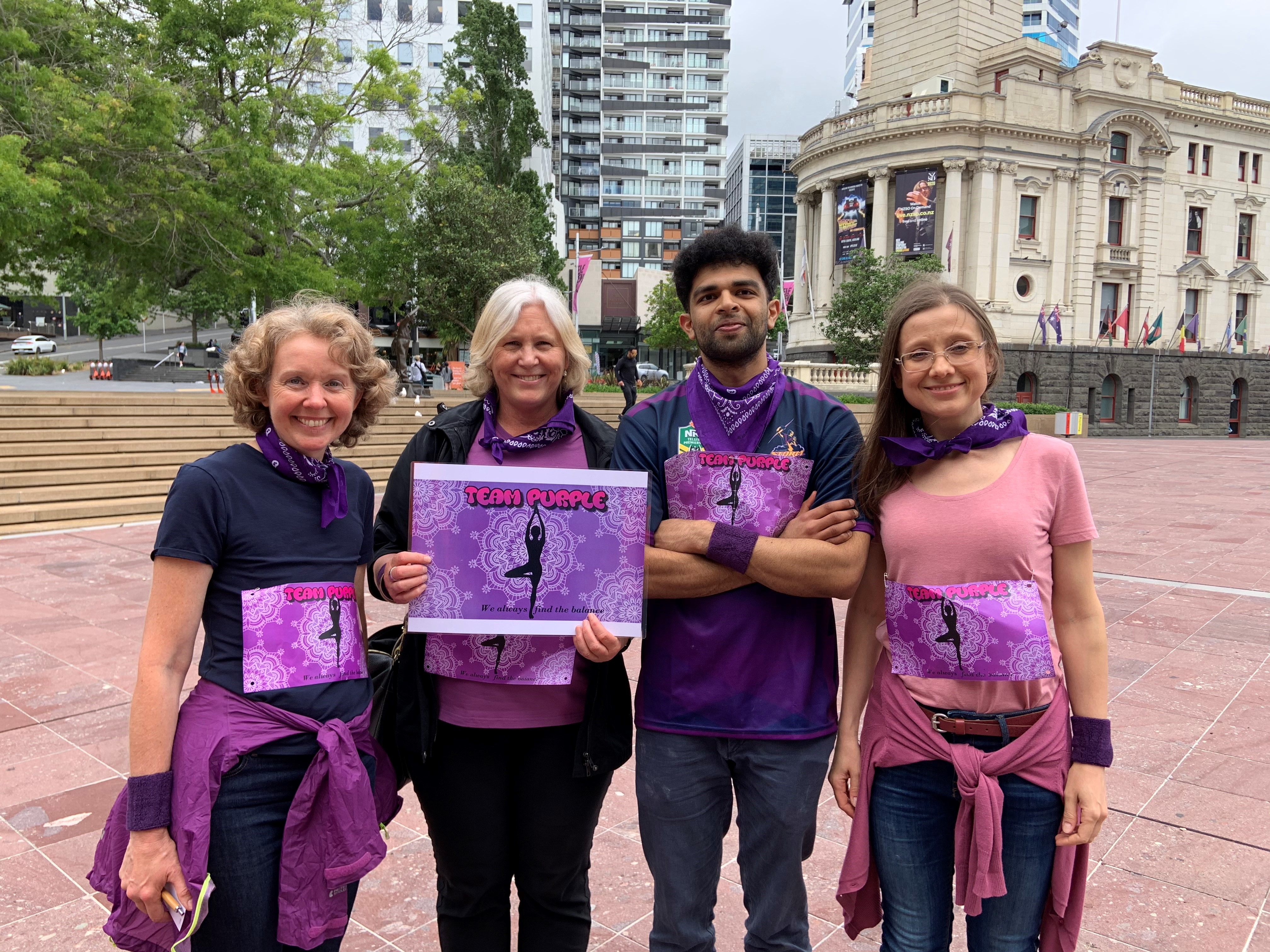 Auckland team purple