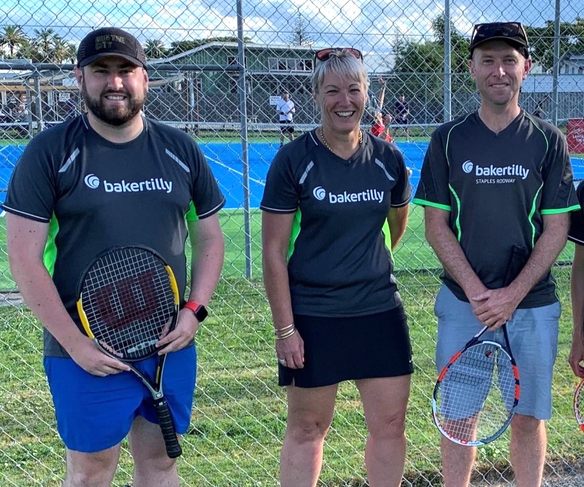 Baker Tilly Staples Rodway Hawkes Bay tennis team